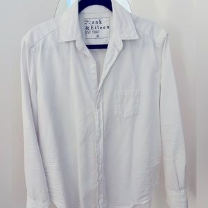 Frank & Eileen white Eileen denim shirt size Medium